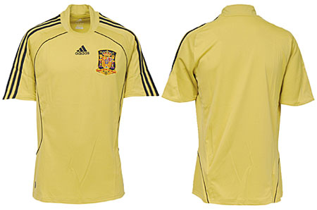 西班牙08-09赛季客场球衣
