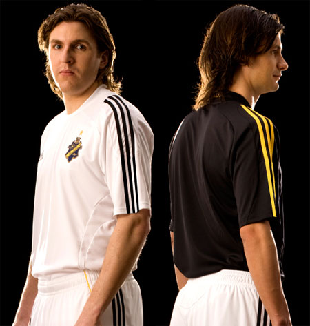 AIK索尔纳2008主客场球衣