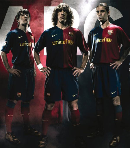 巴塞罗那08-09赛季主场球衣