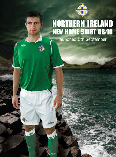 北爱尔兰08-09赛季主场球衣