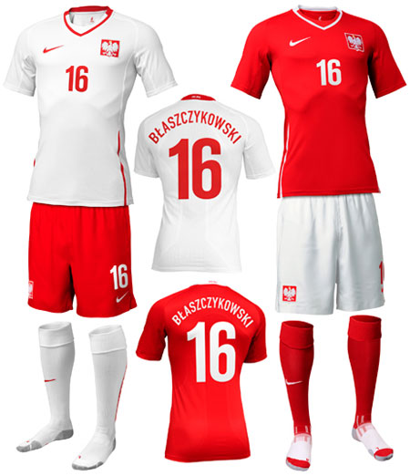 波兰国家队09-10赛季主客场球衣