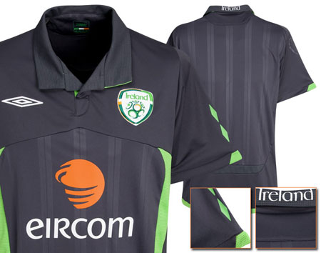爱尔兰国家队09-10赛季第二客场球衣