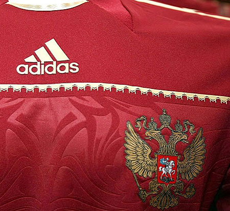 俄罗斯国家队2010-2012赛季主场球衣 © kitstown.com 球衫堂