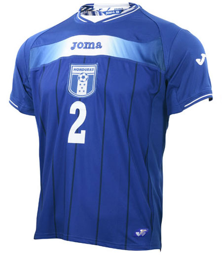 洪都拉斯国家队2010世界杯新款主客场球衣 © kitstown.com 球衫堂