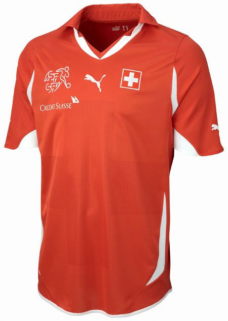 瑞士国家队2010世界杯新款主客场球衣 © kitstown.com 球衫堂