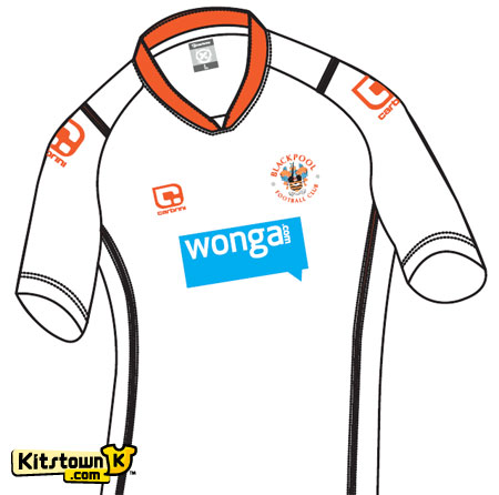 布莱克浦2010-11赛季客场球衣 © kitstown.com 球衫堂