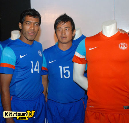 印度国家队2010-12赛季主客场球衣 © kitstown.com 球衫堂