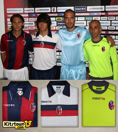 博洛尼亚2010-11赛季主客场球衣 © kitstown.com 球衫堂