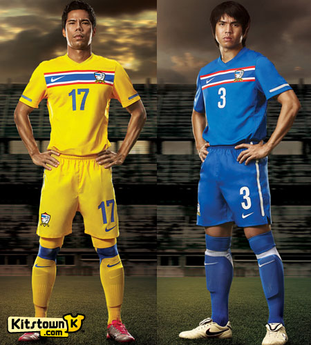 泰国国家队2010-12赛季主客场球衣 © kitstown.com 球衫堂