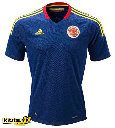 哥伦比亚国家队2011-13赛季主客场球衣 © kitstown.com 球衫堂