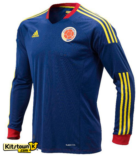 哥伦比亚国家队2011-13赛季主客场球衣 © kitstown.com 球衫堂