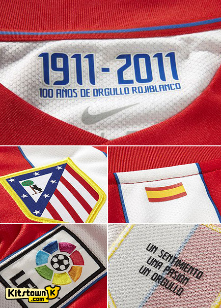 马德里竞技2011-12赛季主客场球衣 © kitstown.com 球衫堂