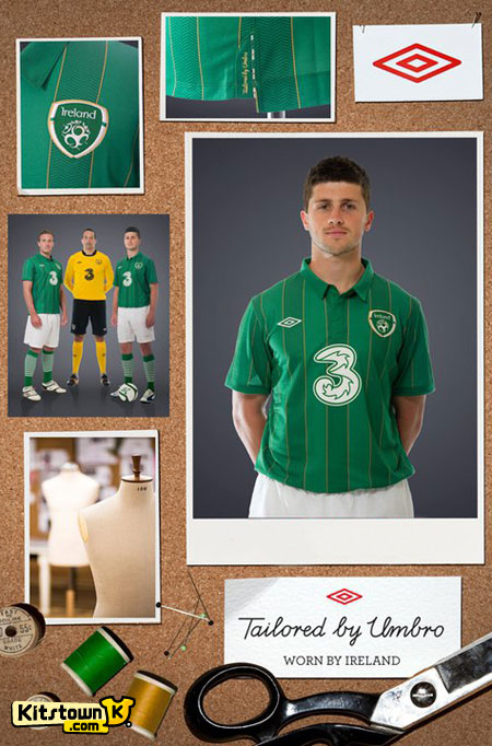 爱尔兰国家队2011-13赛季主场球衣 © kitstown.com 球衫堂