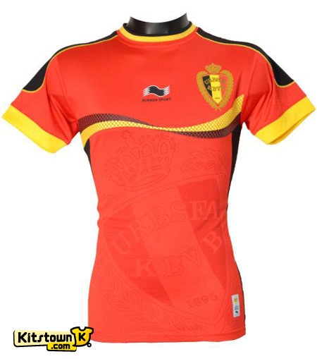 比利时国家队2012-13赛季主客场球衣 © kitstown.com 球衫堂