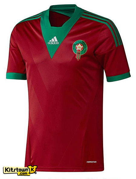 摩洛哥国家队2013非洲杯主场球衣 © kitstown.com 球衫堂