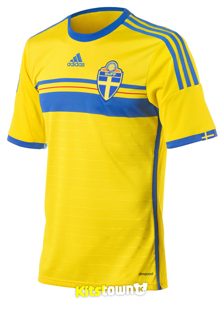 瑞典国家队2014赛季主场球衣 © kitstown.com 球衫堂