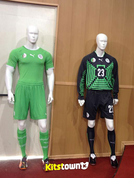 阿尔及利亚国家队2014世界杯主客场球衣 © kitstown.com 球衫堂