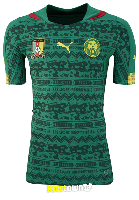 喀麦隆国家队2014世界杯主客场球衣 © kitstown.com 球衫堂