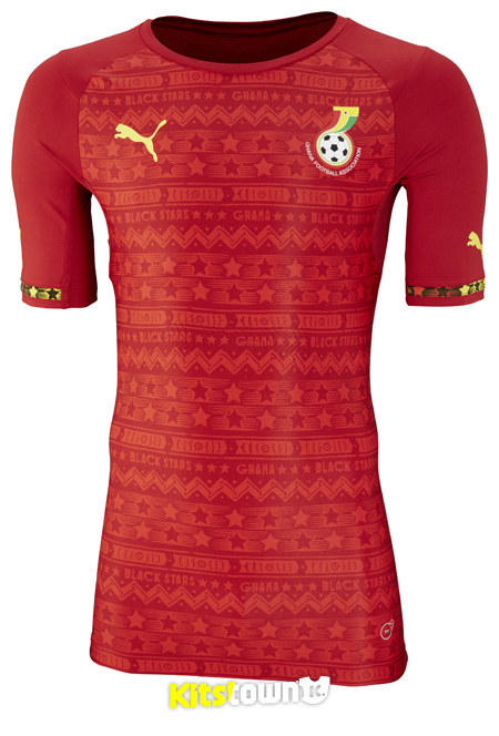 加纳国家队2014世界杯主客场球衣 © kitstown.com 球衫堂