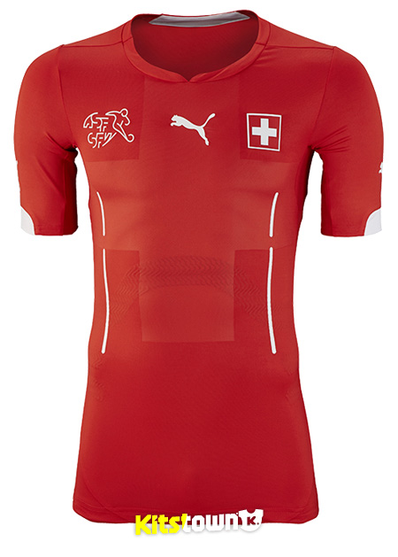 瑞士国家队2014世界杯主客场球衣 © kitstown.com 球衫堂