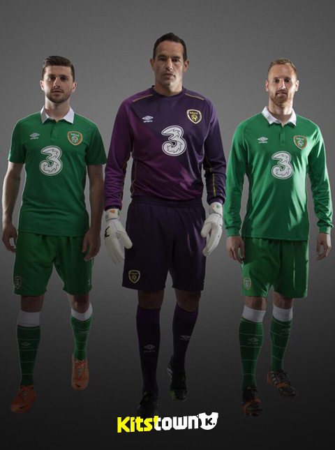 爱尔兰国家队2014-15赛季主场球衣 © kitstown.com 球衫堂