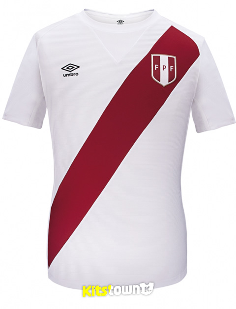 秘鲁国家队2014-15赛季主客场球衣 © kitstown.com 球衫堂