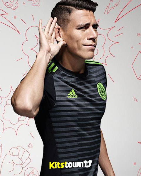 墨西哥国家队2015美洲杯主客场球衣 © kitstown.com 球衫堂
