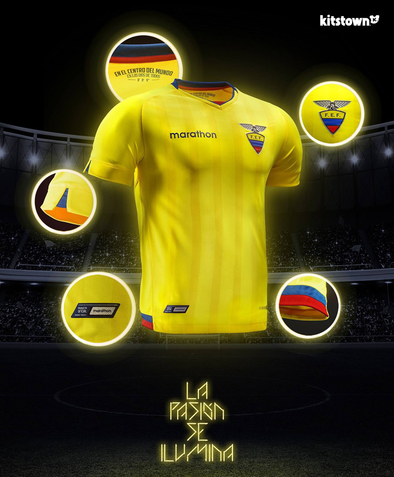 厄瓜多尔国家队2018世界杯预选赛主客场球衣 © kitstown.com 球衫堂