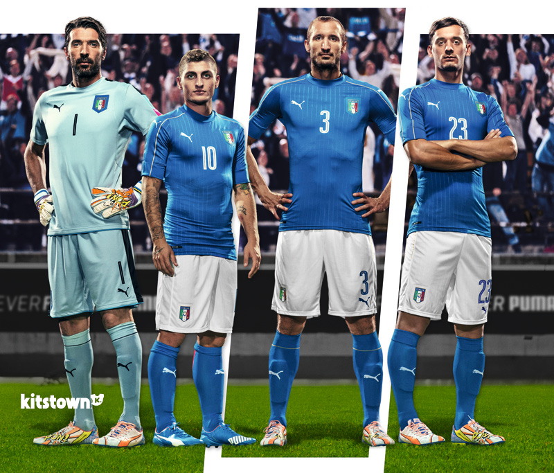 意大利国家队2016欧洲杯主场球衣 © kitstown.com 球衫堂