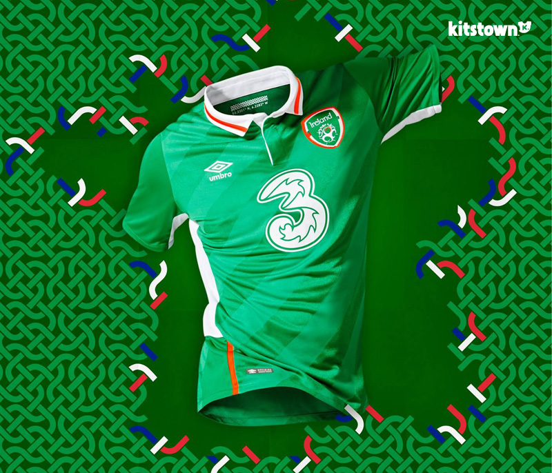 爱尔兰国家队2016欧洲杯主场球衣 © kitstown.com 球衫堂
