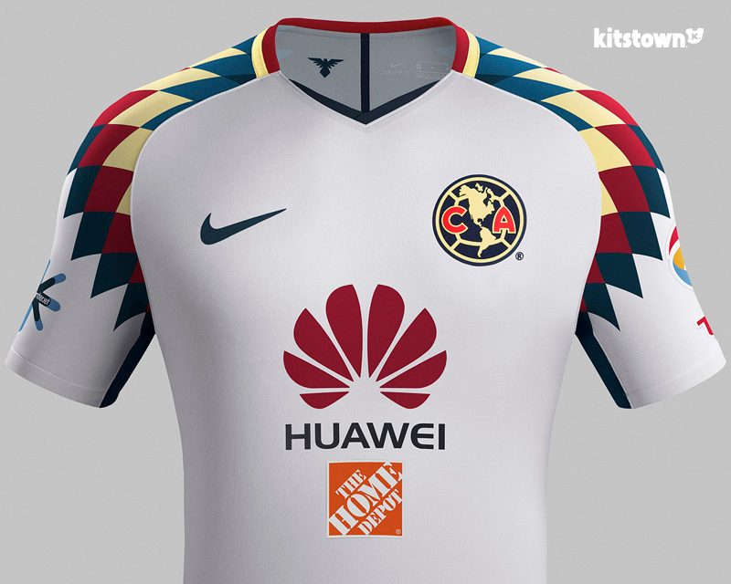 墨西哥美洲2017-18赛季客场球衣 © kitstown.com 球衫堂