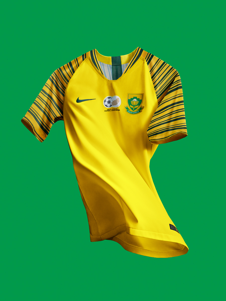 南非国家队2018赛季主客场球衣 © kitstown.com 球衫堂