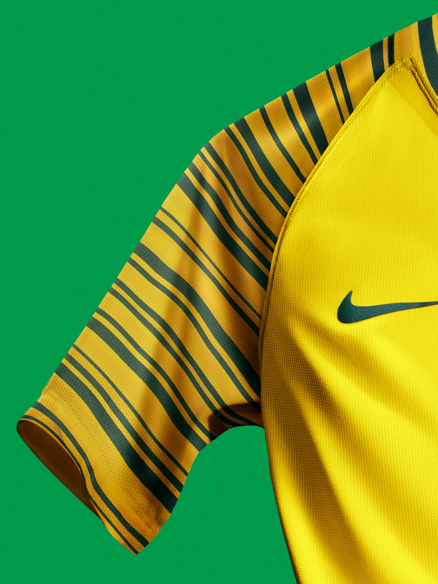 南非国家队2018赛季主客场球衣 © kitstown.com 球衫堂