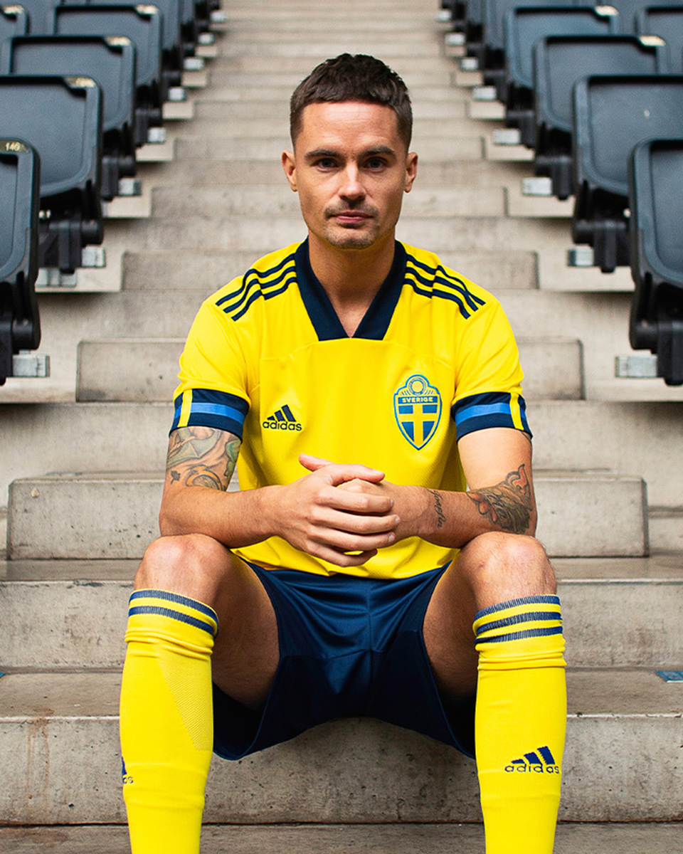 瑞典国家队2020年欧洲杯主场球衣 © 球衫堂 kitstown