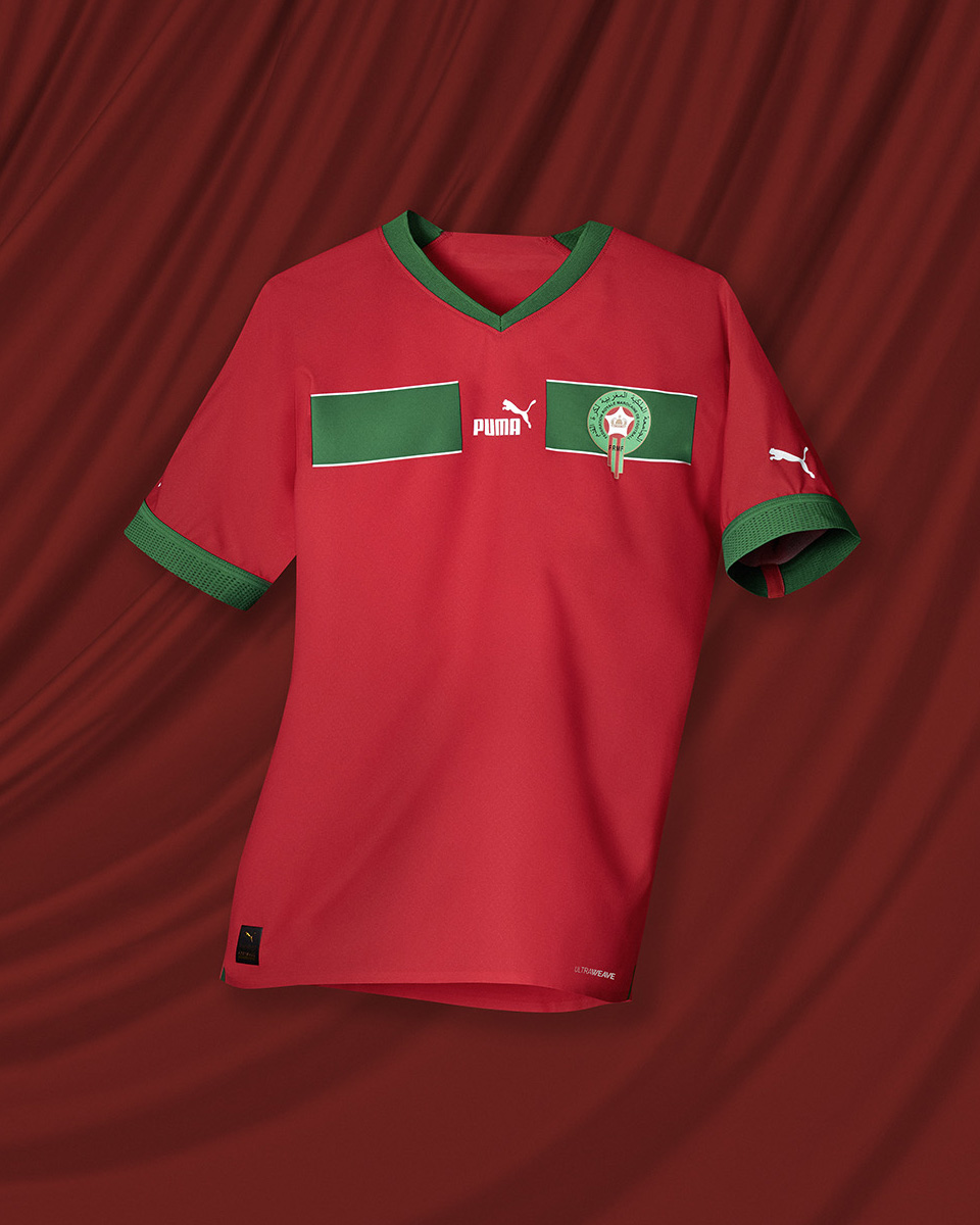 摩洛哥国家队 2022 世界杯主场球衣 © 球衫堂 kitstown