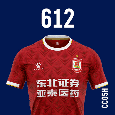 编号: CC05H; 内容: 长春亚泰俱乐部 2021 赛季主场球衣