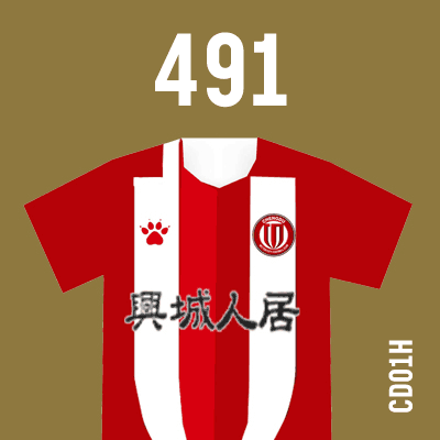 编号: CD01H; 内容: 成都兴城俱乐部 2021 赛季主场球衣