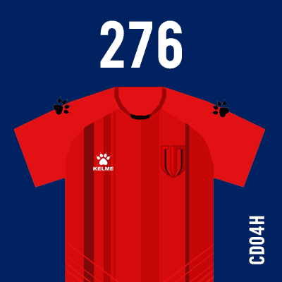 编号: CD04H; 内容: 成都兴城俱乐部 2021 赛季主场球衣