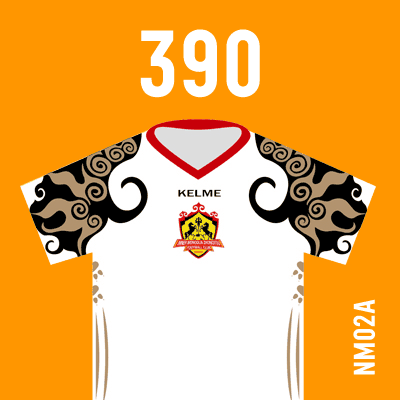 编号: NM02A; 内容: 内蒙古中优俱乐部 2021 赛季客场球衣