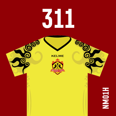 编号: NM01H; 内容: 内蒙古中优俱乐部 2021 赛季主场球衣