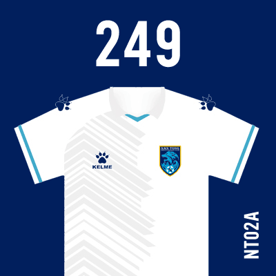 编号: NT02A; 内容: 南通支云俱乐部 2021 赛季客场球衣