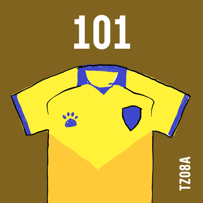 编号: TZ08A; 内容: 泰州远大俱乐部 2021 赛季客场球衣