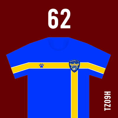 编号: TZ09H; 内容: 泰州远大俱乐部 2021 赛季主场球衣