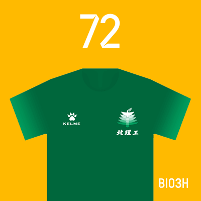 编号: BI03H; 内容: 北京理工俱乐部 2022 赛季主场球衣