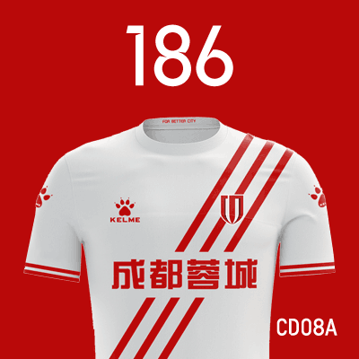 编号: CD08A; 内容: 成都蓉城俱乐部 2022 赛季客场球衣