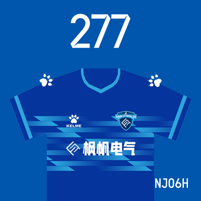 编号: NJ06H; 内容: 南京城市俱乐部 2022 赛季主场球衣