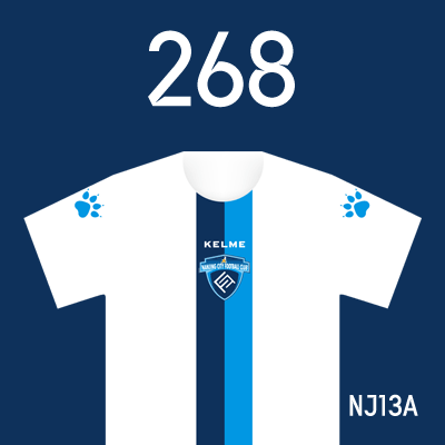 编号: NJ13A; 内容: 南京城市俱乐部 2022 赛季客场球衣