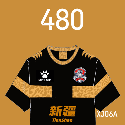 编号: XJ06A; 内容: 新疆天山雪豹俱乐部 2022 赛季客场球衣