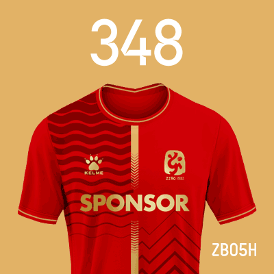 编号: ZB05H; 内容: 淄博蹴鞠俱乐部 2022 赛季主场球衣
