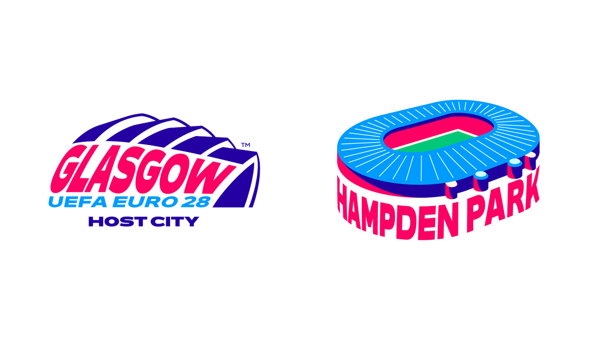 2028 年欧锦赛官方品牌形象正式亮相 © 球衫堂 kitstown